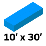 10' x 30'