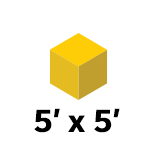 5' x 5'